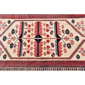 พรมขนแกะสีเบจสีแดงแบบดั้งเดิมดั้งเดิมพื้นที่ขนาดใหญ่3.6x5.9ฟุตตุรกีสี่เหลี่ยมผืนผ้าห้องโถงรูปแบบนามธรรมพรมยางสำหรับห้องขนาด10มม. - Product Image 5