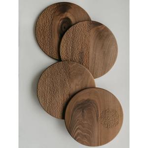 Hand-carved Wooden Tray <b>Set</b> with <b>Antique</b> Floral Patterns Customized Shape & Size with Different Size to Get at Rana Overseas Inc - Product Image 1