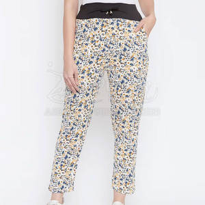 Pantalones de cintura media de ajuste regular para mujer, venta al por mayor, Pantalones de mujer de talla personalizada para uso informal - Product Image 1