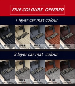 Indentazione durevole antiscivolo impermeabile della stuoia del pavimento dell'auto modello diamantato di alta qualità facile da pulire (opzione molti colori) - Product Image 4