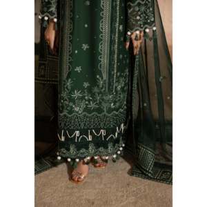 Vestido Bordado Mehmatal-Zinia-Lawn, Elegante Estilo para Madre de la Novia-MBN-07 - Product Image 6