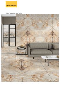 Carreaux de porcelaine modernes 800x1600mm finition brillante, antidérapants, pour mur intérieur, chambre, salon, salle de bain, villas - Product Image 3