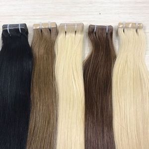 Cinta invisible para cutícula completa en extensiones de cabello, extensiones de cabello humano vietnamita de muchos colores, cinta 100% en extensiones de cabello - Product Image 1