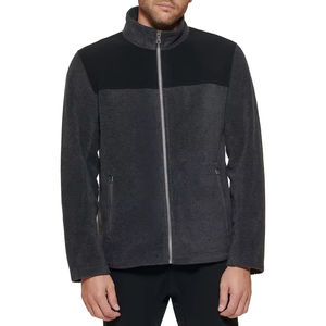 Chaqueta Ligera con Capucha de Forro Polar para Hombre, con Cuello Alto, Corte Ajustado, Logotipo Frontal, Chaqueta de Invierno para Exteriores - Product Image 5