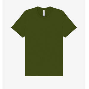 T-shirt personnalisé à col rond Bella + Canvas personnalisable Vente en gros Olive douce T-shirt personnalisé pour hommes Parfait pour l'impression - Product Image 1