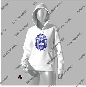 Zeta Phi Beta Social Sudadera con capucha Peso pesado Algodón suave Unisex Fleece Emblema en el pecho Sorority Pride Acid Wash en blanco DTF DTG print - Product Image 5