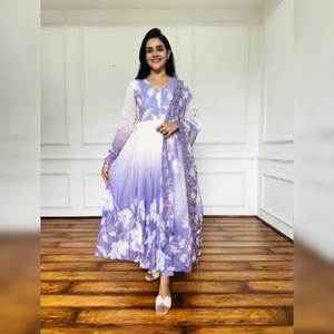 Vestido de Fiesta Reversible Informal de Alta Calidad al por Mayor, Ropa de Diseñador de Inspiración, Marcas Famosas, Vestido de Mujer con Dupatta, Tela Pesada de Imitación - Product Image 1