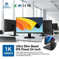 Moniteur 24 pouces à taux de rafraîchissement élevé 300Hz, vente en gros aux États-Unis, écran de jeu et de bureau IPS, hauteur réglable, support rotatif, options noir et blanc
