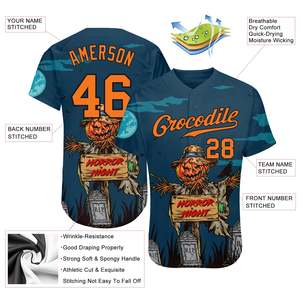 Jersey de Béisbol Unisex de Primera Calidad, Diseño Exclusivo, Poliéster, Ropa Deportiva Personalizada, Tallas Grandes, Secado Rápido, Antibacteriano, Gran Venta - Product Image 3