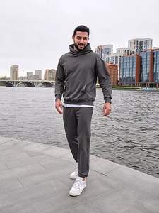 Sudadera con Capucha de Manga Larga para Hombre, 100% Algodón, Forrada, Antiarrugas, Capa de Invierno para Comodidad y Estilo Urbano - Product Image 2