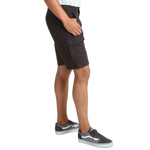 <b>Men</b> <b>Black</b> Plain Solid Color Casual 100% Cotton Cargo <b>Shorts</b> Lightweight Multi Pocket Summer Custom Cargo <b>Shorts</b> - Product Image 4