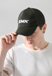 Elegante logotipo personalizado Panel frontal sólido 5 paneles SMK Cap Ajustable cordón acanalado Gorra de béisbol Hombres Estilo deportivo - Product Image 2