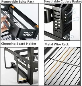 Durable Glass & Metal <b>Spice</b> <b>Rack</b> for Efficient Storage Chic Glass and Metal <b>Spice</b> <b>Rack</b> with Easy Access Design - Product Image 6
