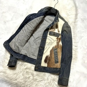 2025 meilleure vente poids lourd respirant vêtements d'hiver haute rue mode vache cheveux cuir veste hommes vache cheveux cuir veste - Product Image 4