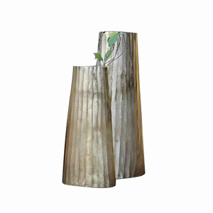 Jarrones de Metal para Decoración del Hogar, Jarrones Decorativos de Metal Niquelado para Mesa de Comedor, Jarrones de Flores para Mesa de Jardín - Product Image 4