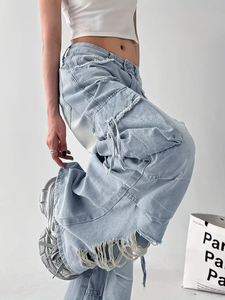 Pantalones cortos de mezclilla holgados de gran tamaño de verano para mujer - Product Image 2