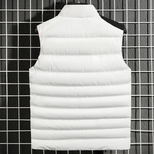 เสื้อกั๊กพัฟเฟอร์ผู้ชายแบบไม่มีแขนสำหรับฤดูหนาว โลโก้สั่งทำได้ กันน้ำ กันลม ระบายอากาศได้ดี แบบกลับด้านได้ มีกระเป๋าหลายช่อง - Product Image 5
