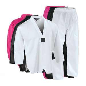 Uniforme de Taekwondo de artes marciales de talla grande hecho en fábrica con logotipo de requisito personalizado al por mayor - Product Image 2