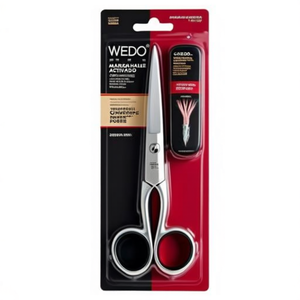 Ciseaux à papier universels WEDO 203 mm en acier argenté pour droitiers - Product Image 2
