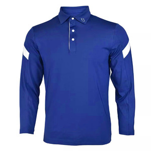 Polo deportivo de secado rápido de fabricante, ropa deportiva de golf de poliéster de punto transpirable, camisetas de talla grande con hombros caídos - Product Image 2