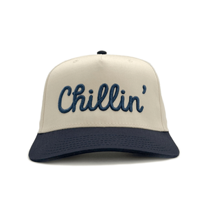 Sombrero personalizado 5 paneles gorras de béisbol etiquetas tejidas 2 tonos tela de sarga de algodón gorra deportiva Vietnam fabricación proveedor - Product Image 2