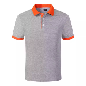 Polo blanco de cuello azul con logotipo personalizado, camiseta de golf unisex de algodón blanco de alta calidad, polos para hombre al por mayor - Product Image 2