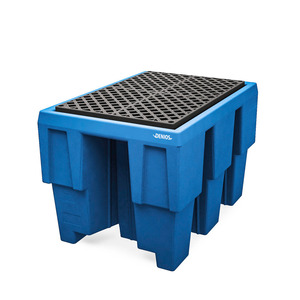 Vasca di raccolta in polietilene (PE) per 1 IBC da 600 litri, con griglia - Product Image 1
