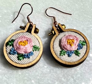 Pendientes de Flores Multicolores Hechos a Mano, Pendientes de Cuentas Bordadas, Joyería Festiva para Mujer, Pendientes de Cuentas al Mejor Precio - Product Image 6