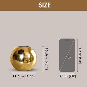 Elegante florero de metal hecho a mano, centro de mesa decorativo para el hogar, sala de estar, vestíbulo del hotel y exhibición de decoración de bodas - Product Image 2