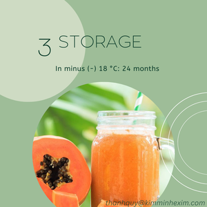 Purée de papaye 100% fraîche stérilisée sans sucre, emballage en vrac par KIM MINH INTERNATIONAL Vietnam - Product Image 5