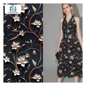 5D ย่นเรยอนผ้าพิมพ์ลายดิจิตอลผ้าเครปทอ30*24 100% - Product Image 2