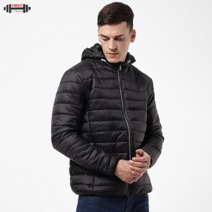 Blouson d'hiver pour homme en toile épaisse, col montant, impression de logo personnalisée, respirant, antibactérien, écologique - Product Image 2