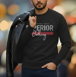 Sweat-shirt à col rond surdimensionné multicolores avec logo personnalisé, sweat-shirt en molleton de coton lourd 400 g/m² pour homme, fabrication OEM - Product Image 1