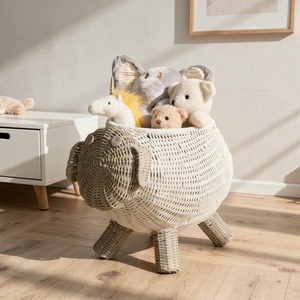 Panier en rotin en forme de mouton, panier de rangement fait main, vente en gros, écologique, fabriqué au Vietnam - Product Image 6