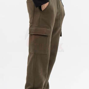 Marque privée Pantalons cargo pour hommes à vendre Pantalons cargo pour hommes de couleur unie Pantalons cargo multi-poches - Product Image 6