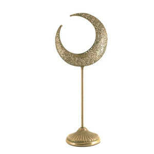 Nuevo atractivo portavelas con forma de luna, portavelas de Metal negro, Accesorios de escritorio a precio asequible - Product Image 6