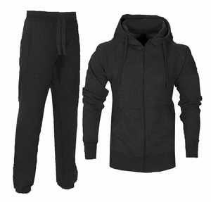 Nouveaux survêtements complets de jogging de sport à capuche en polaire pour hommes hauts et bas - Product Image 3