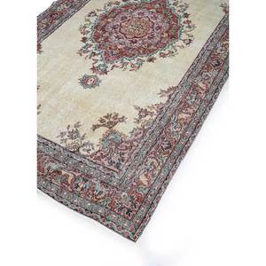 Tapis en laine noués à la main de grande taille, style vintage, motif médaillon rouge-orange classique, pour la maison, le couloir, design rectangulaire, recyclé - Product Image 2