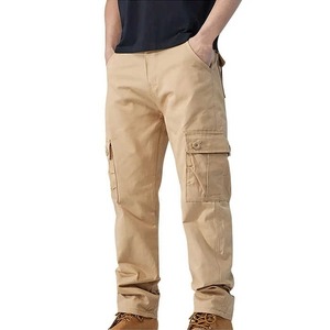 All Season <b>Cargo</b> Trousers Men Multi Pocket Utility <b>Work</b> Pants Durable Canvas Straight Leg Outdoor Casual Streetwear Clothing - Product Image 3
