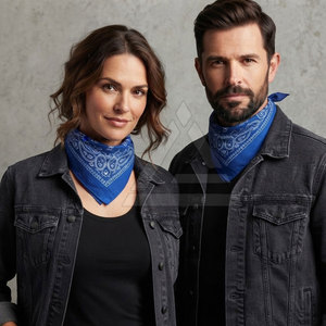 Bandanas personnalisées imprimées, douces et respirantes en coton, foulards pour la tête et le cou, accessoires de sport en plein air, streetwear décontracté et événements - Product Image 5