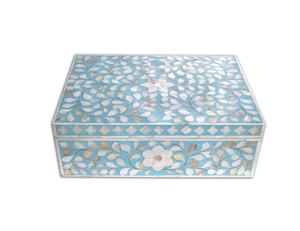 Incrustación de hueso de estilo europeo y resina, caja de joyería hecha a mano, mejor calidad, venta al por mayor - Product Image 6