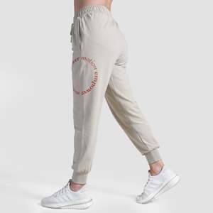 Pantalones Empower Motion Beige, Transpirables, Casuales, de Cintura Alta, para la Temporada de Primavera - Product Image 2