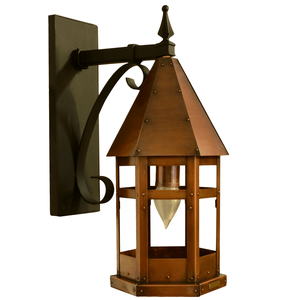 Candelabro elegante artesanal de Metal de estilo marroquí de alta calidad, linterna para colgar en la pared de la granja, jardín decorativo - Product Image 1