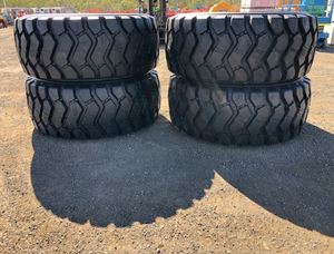 Pneus de tracteur tout-terrain neufs, non utilisés, robustes, entièrement en acier, radiaux, 29.5R25 avec chambre à air - Product Image 4