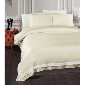 Juego de Ropa de Cama de Lujo 100% Seda, 6 Piezas, Tamaño King XL, Funda Nórdica, Sábana Ajustable, Funda de Almohada Oxford, Diseño Sólido, Técnica de Tejido para el Hogar - Product Image 5