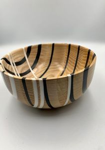 Tazón para Ensalada de Madera y Resina de Alta Calidad, Personalizado, Pulido, Ecológico, de Lujo, para Servir en Fiestas, para Uso en el Hogar y Restaurantes - Product Image 2