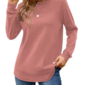 Casual Drop Shoulder Fleece Vente en gros 100% coton Pull surdimensionné Streetwear Brodé De Luxe Femmes Ras Du Cou Sweat - Product Image 1
