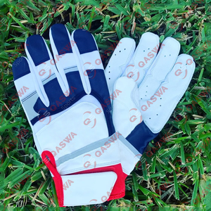 Couleur et logo personnalisés Gants de frappeur professionnels Dernière conception Gants de frappeur de baseball de haute qualité en cuir Softball - Product Image 1