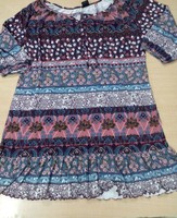 Camiseta de Verano para Mujer, Moderna, Informal, con Estampado, Nueva Llegada, Manga Corta, 100% Algodón, Fabricante Indio Disponible