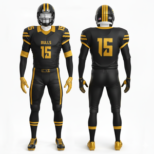 ชุดอเมริกันฟุตบอลแบบใหม่ ดีไซน์มืออาชีพ ผลิตตามสั่ง ทีมชาติอเมริกัน ผ้าสแปนเด็กซ์/โพลีเอสเตอร์ สำหรับผู้ชาย ไซส์พลัส ใส่ได้ทุกฤดู - Product Image 5